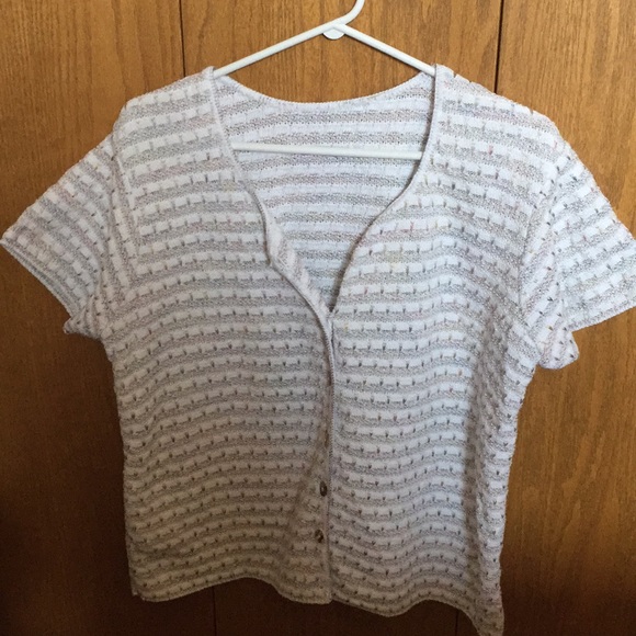 Vintage handmade knit button up top - Picture 3 of 3